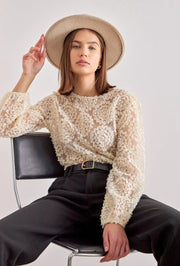 Sommer Top Damen | 3D Blumenapplikation & Festliches Design