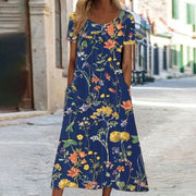 Yolanda Blumiges Sommerkleid mit Bauchabdeckung | S–3XL