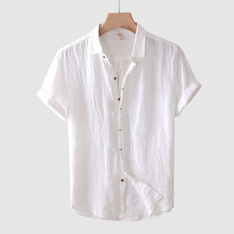Camicia di lino Bologna | Camicie da uomo a maniche corte