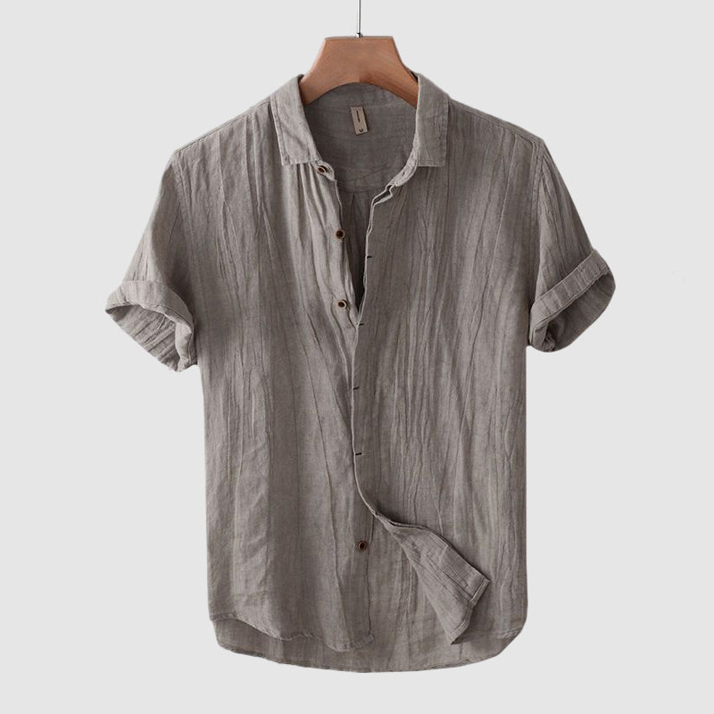 Camicia di lino Bologna | Camicie da uomo a maniche corte