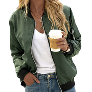 Bomberjacke Damen | Reißverschluss & cleanes Kurzdesign