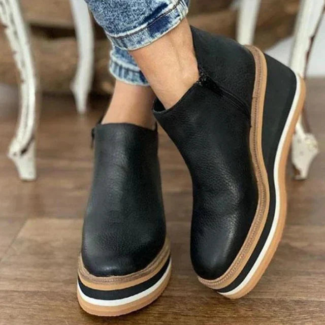 Wasserdichte Stiefel mit Reißverschluss für Damen, orthopädisch