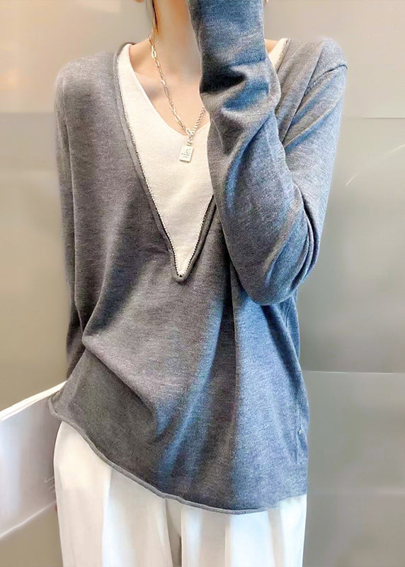 Neele | Weicher V-Ausschnittpullover mit Kaschmirgefühl