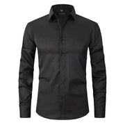 Herren Hochstretch-Hemd | Mit Knopfleiste