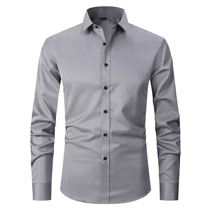Braony | Klassisches Langarmh Herrenhemd mit modernem Slim-Fit
