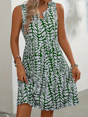Buntes Ärmelloses Kleid für den Sommer