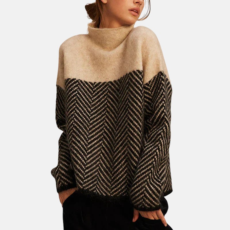 ASTA - FISCHGRÄT-STRICKPULLOVER