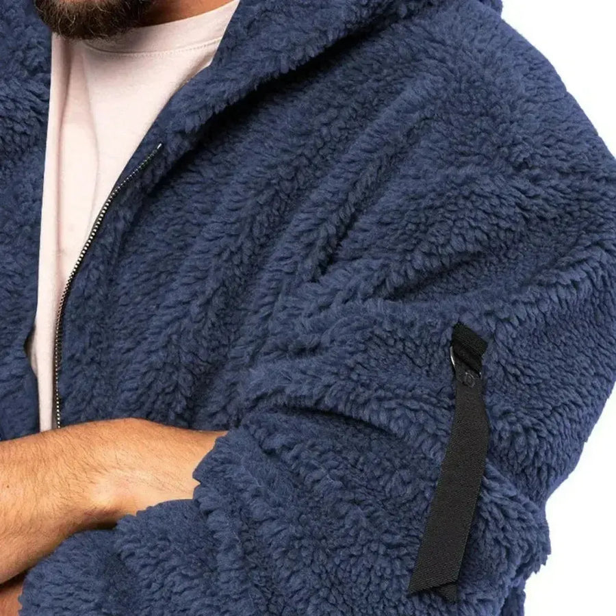Lässige Fleecejacke Mit Reißverschluss Für Herren | Winter