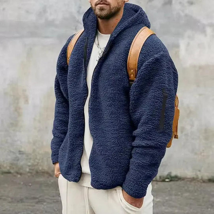 Lässige Fleecejacke Mit Reißverschluss Für Herren | Winter