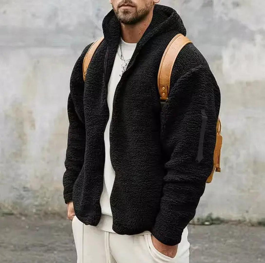 Lässige Fleecejacke Mit Reißverschluss Für Herren | Winter
