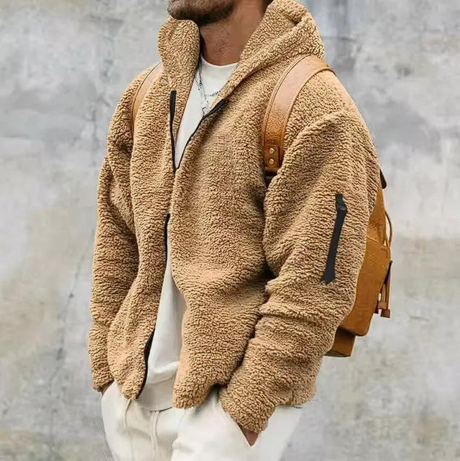 Lässige Fleecejacke Mit Reißverschluss Für Herren | Winter
