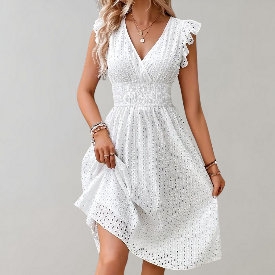 Lisa - Elegantes Sommerkleid mit Rüschen