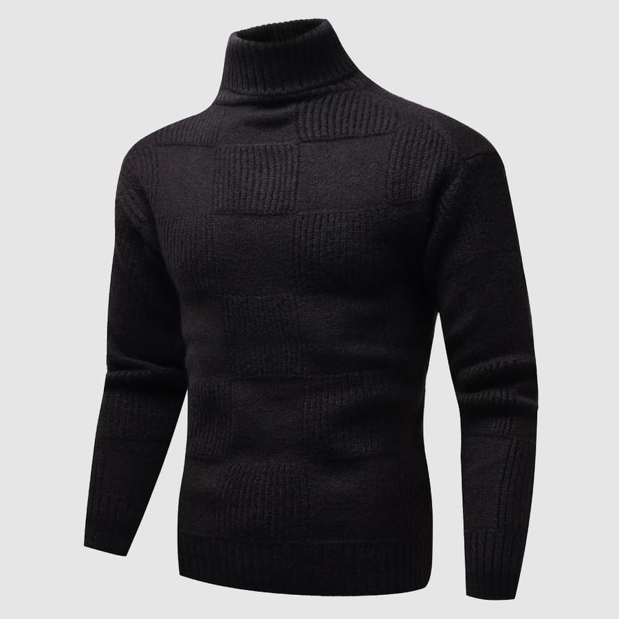 Andreas | Herren Frühlings Figurbetonter Rollkragenpullover