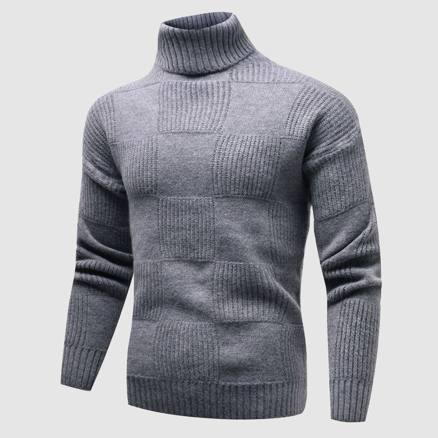 Andreas | Herren Frühlings Figurbetonter Rollkragenpullover