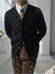 DUSTIN - FEINSTRICK-STRICKJACKE