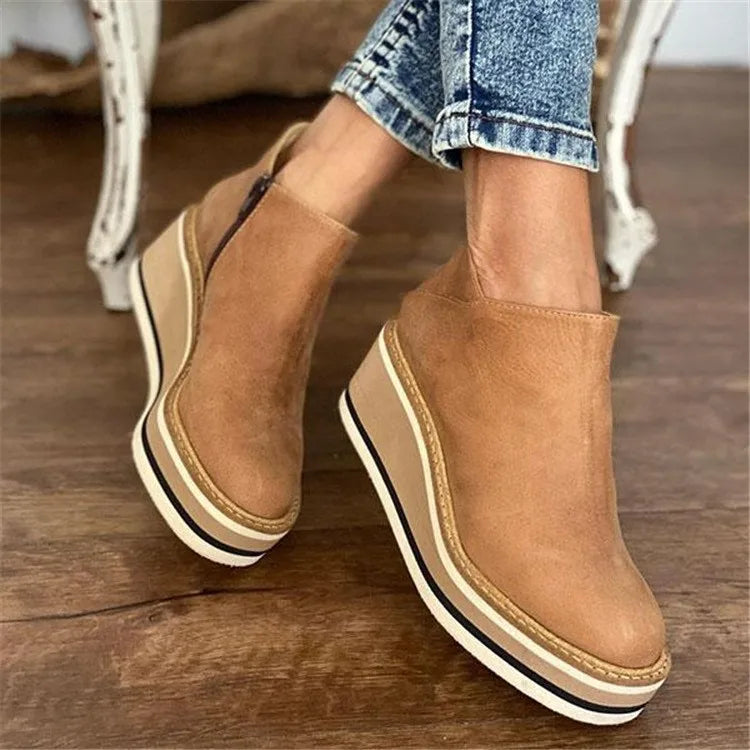 Wasserdichte Stiefel mit Reißverschluss für Damen, orthopädisch