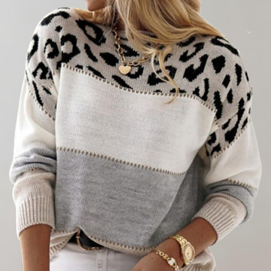 Laura™ | Lässiger Pullover im Leopardenmuster