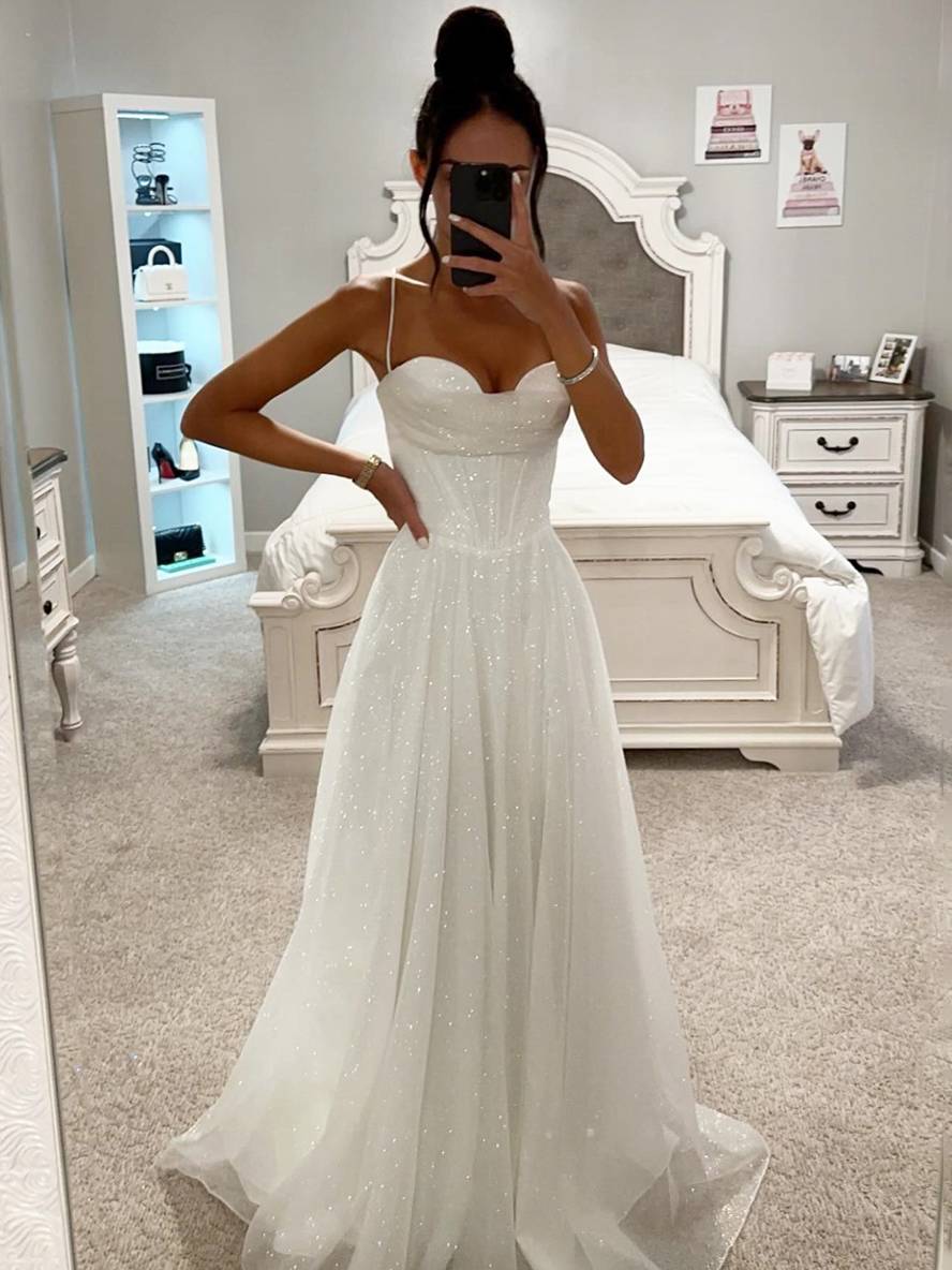 Heidi-Mode | Lange Kleid Bräunung mit Feinern Trägern Ärmellos Damen Elegant Abend Zeremonie