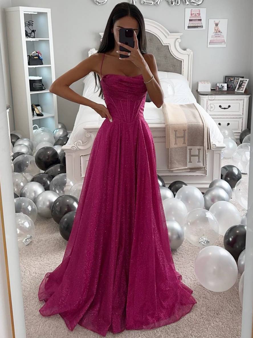 Heidi-Mode | Lange Kleid Bräunung mit Feinern Trägern Ärmellos Damen Elegant Abend Zeremonie