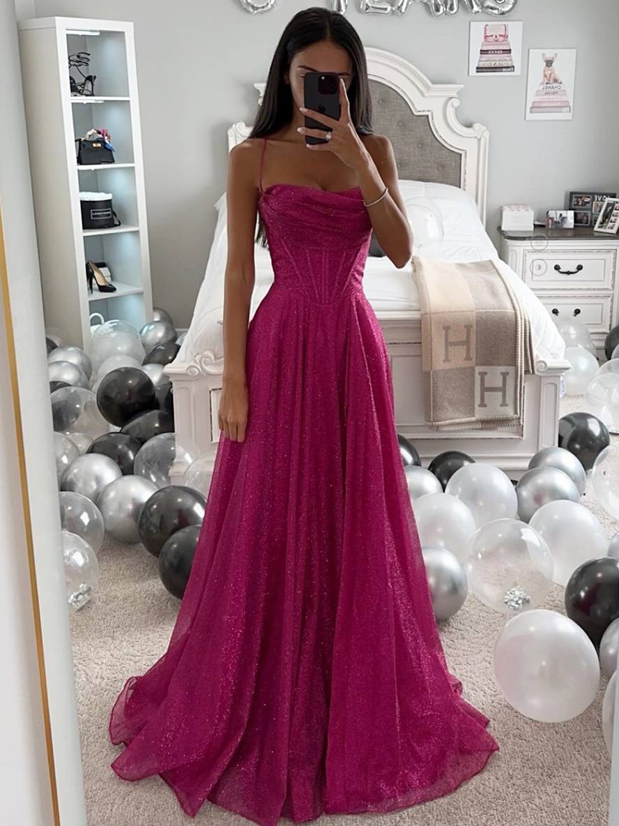 Heidi-Mode | Lange Kleid Bräunung mit Feinern Trägern Ärmellos Damen Elegant Abend Zeremonie