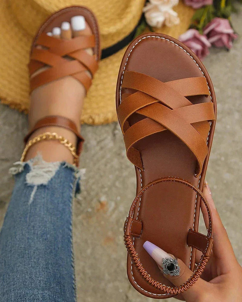 Sommer Sandalen – Veganes Leder, feminines Design, rutschfest