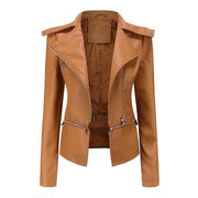 Stilvolle Lederjacke Für Damen | Langarm