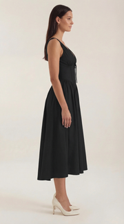 Vestito midi scollo a V Cassiopeia | Elegante abito estivo