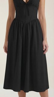 Vestito midi scollo a V Cassiopeia | Elegante abito estivo