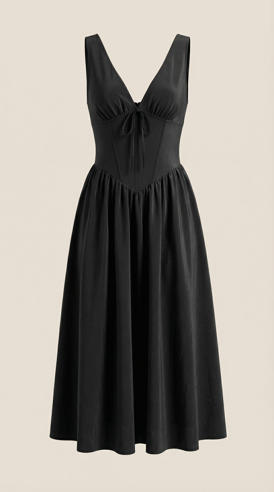 Vestito midi scollo a V Cassiopeia | Elegante abito estivo