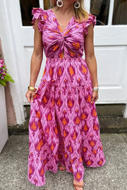 Viktoria | Retro-Maxikleid mit Rüschen