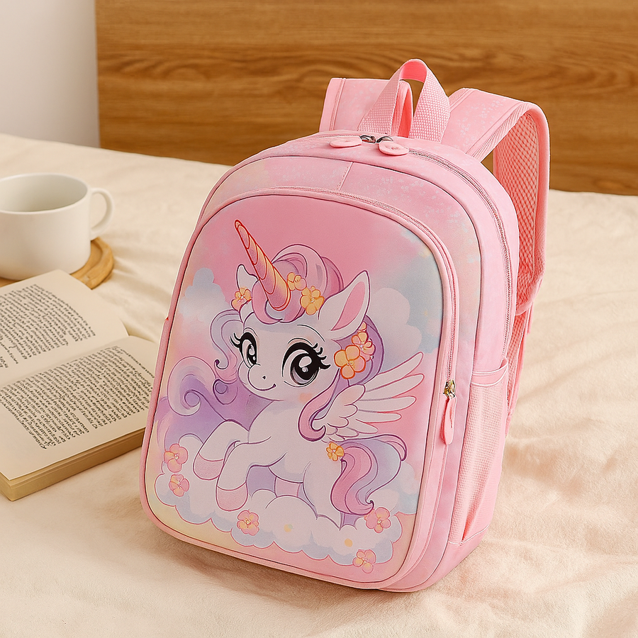 2025 Prinzessinnen-Rucksack für Mädchen – Leichte, faltbare Tasche mit süßem Wolken-Design