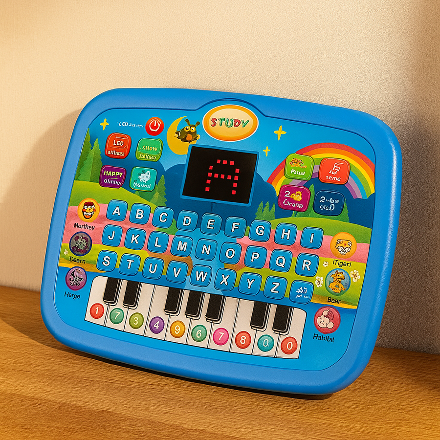 Lern-Tablet für Kinder – Buchstaben, Zahlen, Geräusche & Klaviertasten
