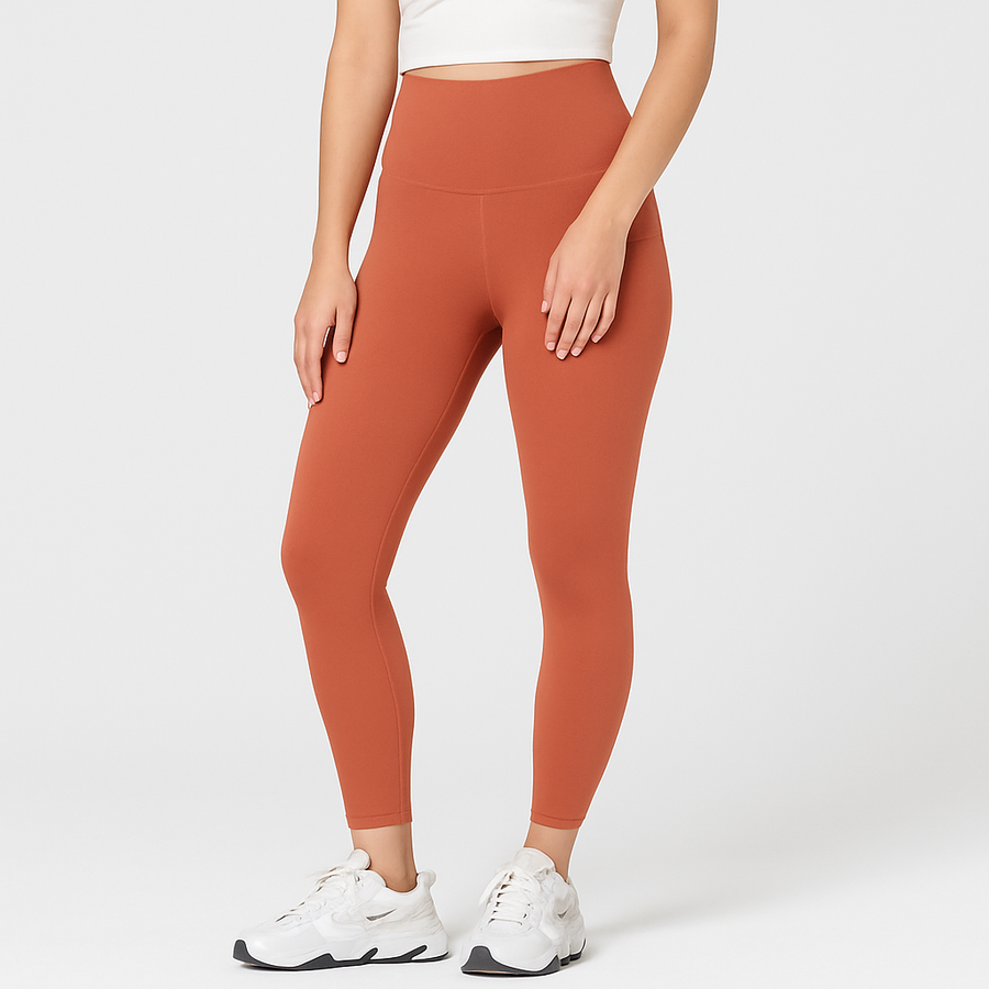 Yoga-Leggings mit hohem Bund für Damen – schweißableitende und dehnbare Sportbekleidung