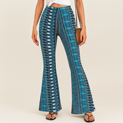 Chelsea – Boho-Schlaghose für Damen – Allover-Print, Slim Fit
