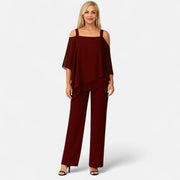 Zweiteiliges Sommer-Set für Damen: Oberteil und Hose