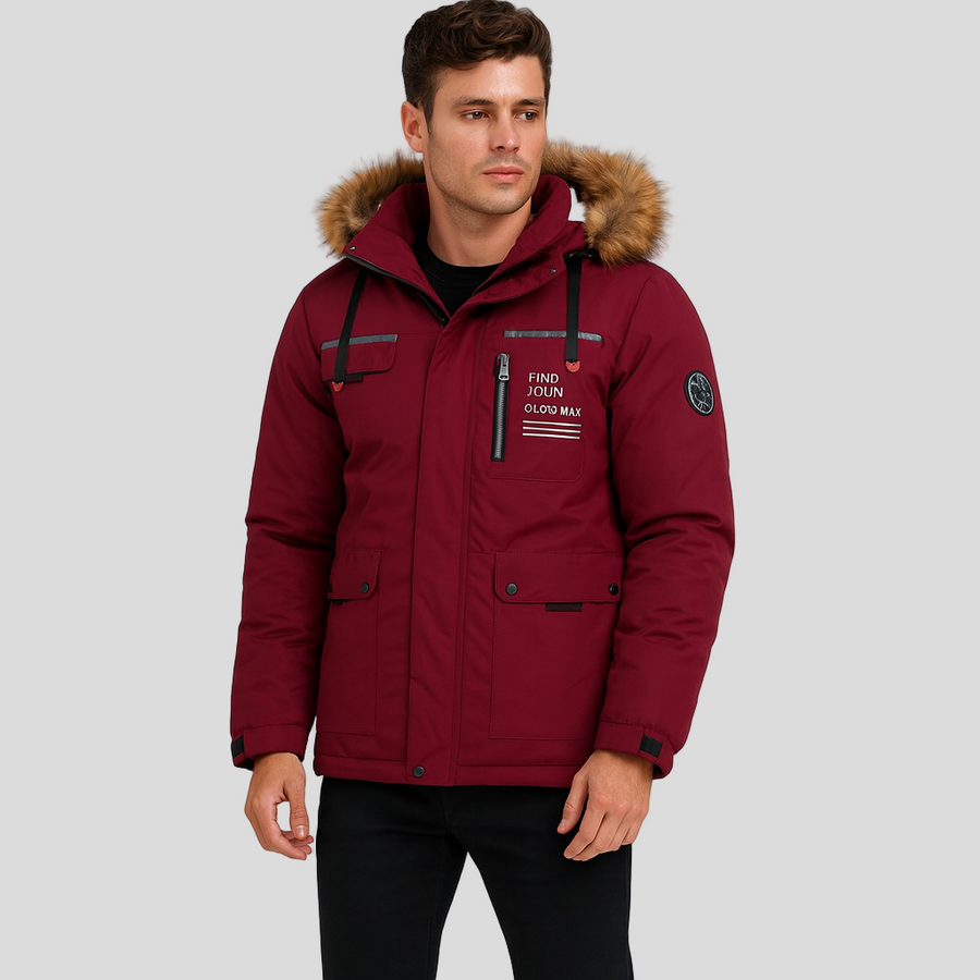 Harrison | Wasserdichte Steppjacke mit Kunstfellkapuze