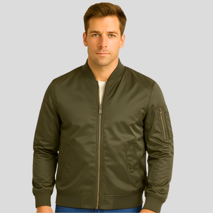 Luxuriöse Piloten-Bomberjacke für Herren – Vintage-Aviation-Style