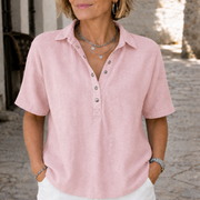 Vera | Elegante Bluse mit Kragen und Knöpfen