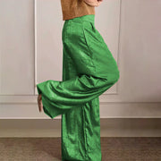 Chelsea- Weite Hose in Metallic Gold