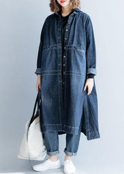 Valentina | Fließender Denim-Mantel im modernen Look