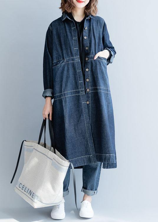 Valentina | Fließender Denim-Mantel im modernen Look