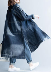 Valentina | Fließender Denim-Mantel im modernen Look
