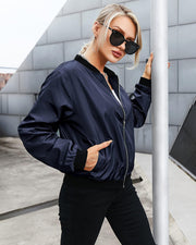 Heidi-Mode | Klassische Bomberjacke mit Taschen für Frauen