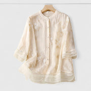Maisie | Blumenbluse aus Premium-Materialien