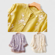 Maisie | Blumenbluse aus Premium-Materialien