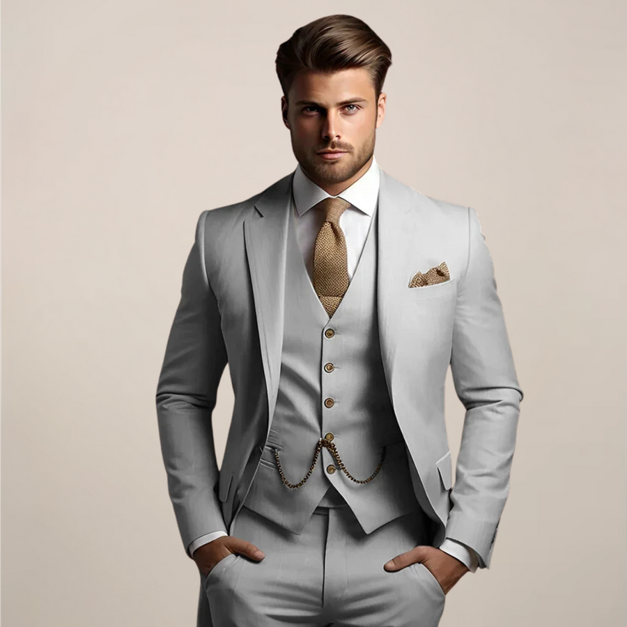 Clemens | Dreiteiliger Herrenanzug Slim Fit Frühling