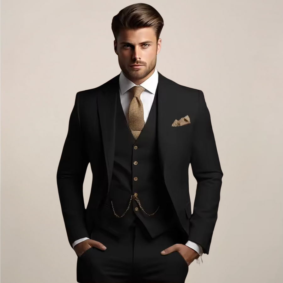 Clemens | Dreiteiliger Herrenanzug Slim Fit Frühling