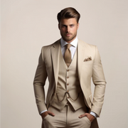 Clemens | Dreiteiliger Herrenanzug Slim Fit Frühling