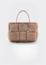 Handtasche Damen – Weiche Tasche mit Reißverschluss – Plüsch