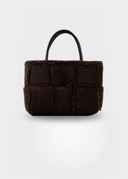 Handtasche Damen – Weiche Tasche mit Reißverschluss – Plüsch